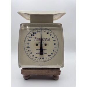 Vintage Hanson General Household Kitchen Scale 25lb Capacity Cream Made in USA